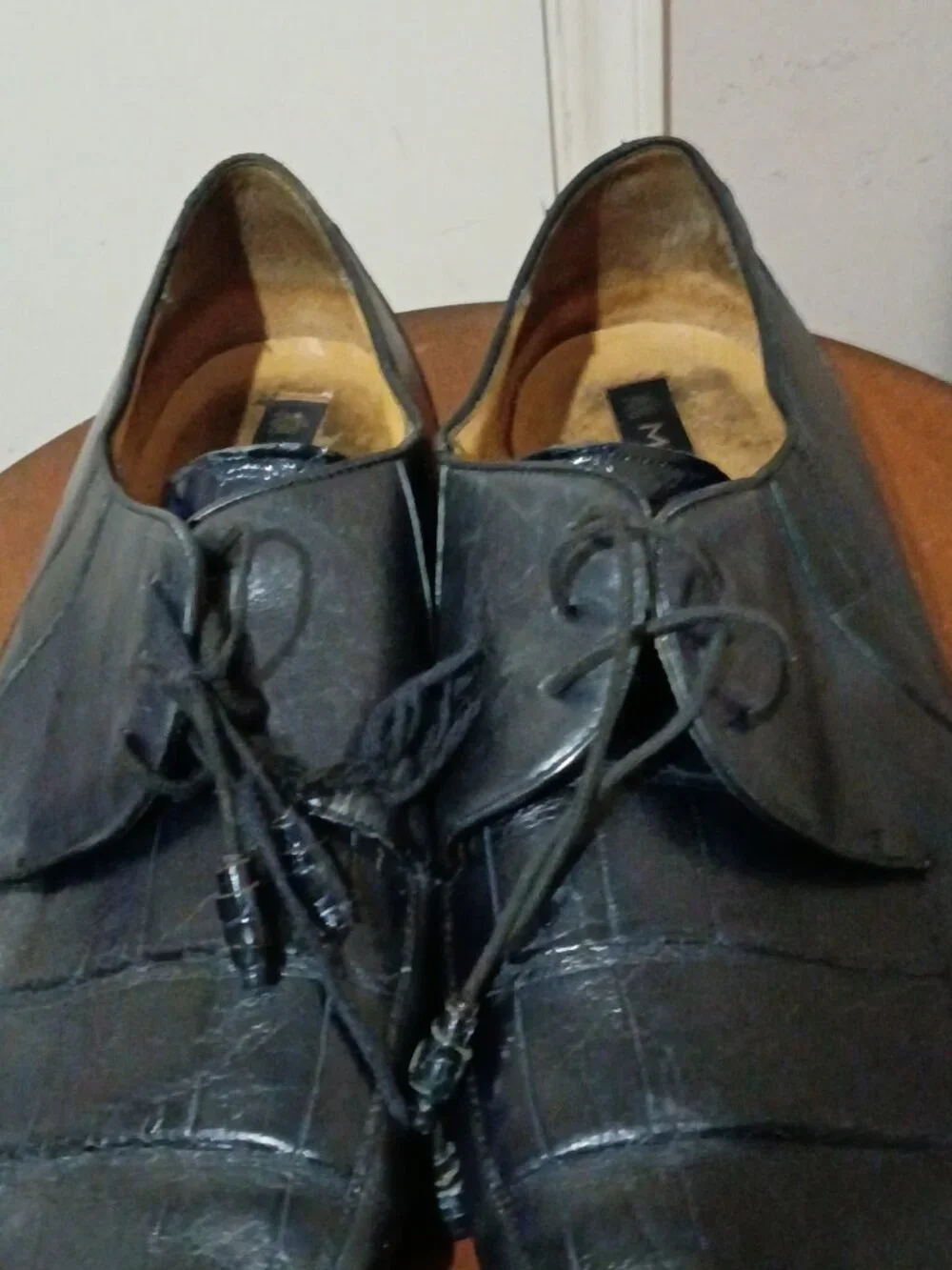Mezlan Giovanni Black Leather Square Toe Oxford Men’s Dress Shoes Size 13B